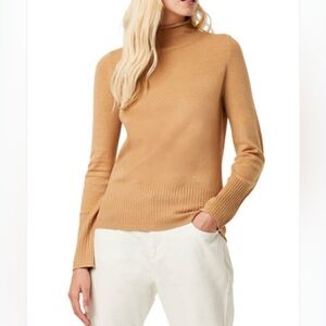 French Connection Camel Turtleneck Sweater
